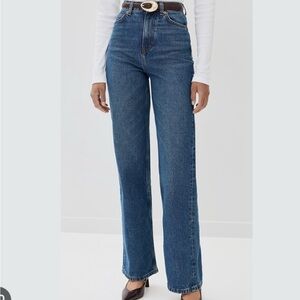 Reformation Abby high rise Straight Leg Jeans NWT 33